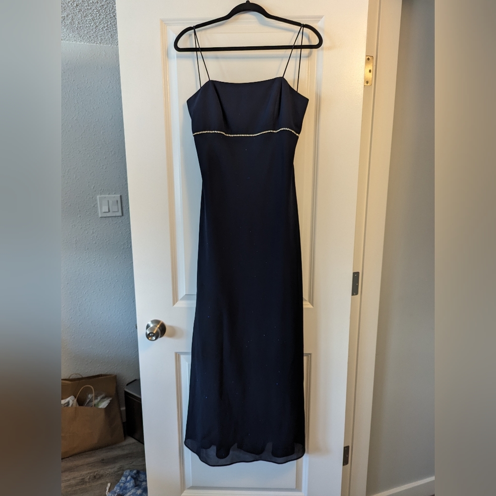 Vintage Sparkly Navy Dress